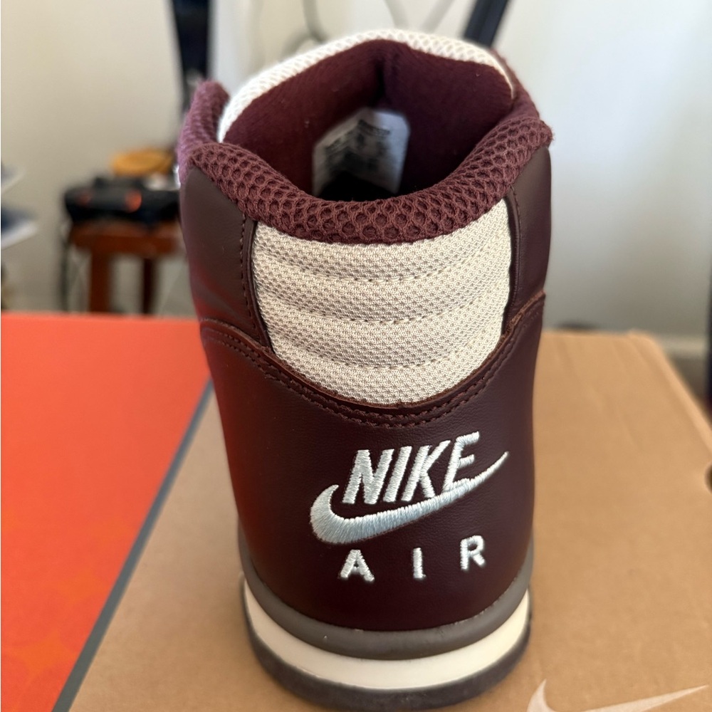 Nike Air Maroon and White Sneakers